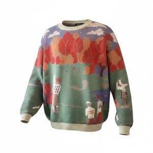 Crossings‎ 80's Men's Knit Golf Sweater, Size XL